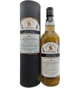 Signatory Vintage Cask Strength Port Dundas 16 Year Old Single Grain Scotch